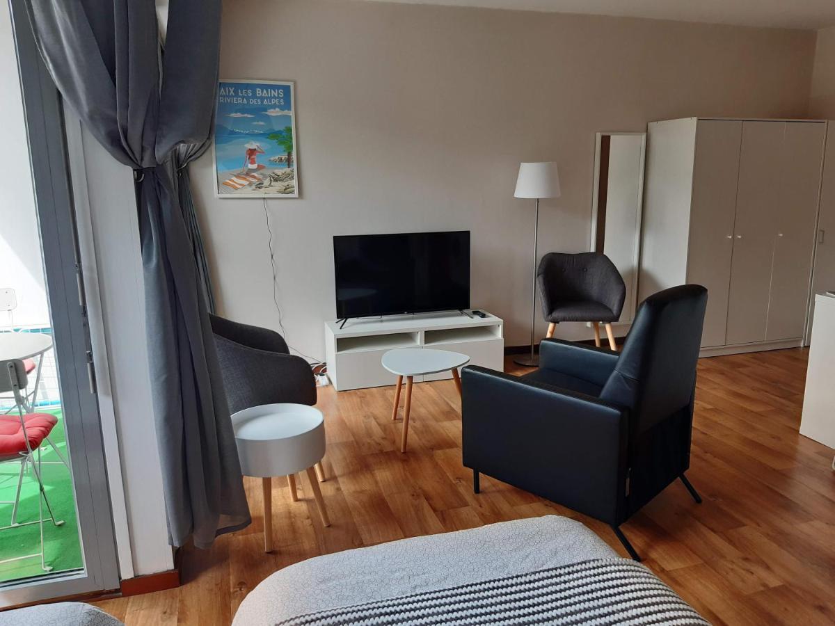 Studio Calme Renove Parking Proche Centre Et Thermes Aix-les-Bains Exterior photo